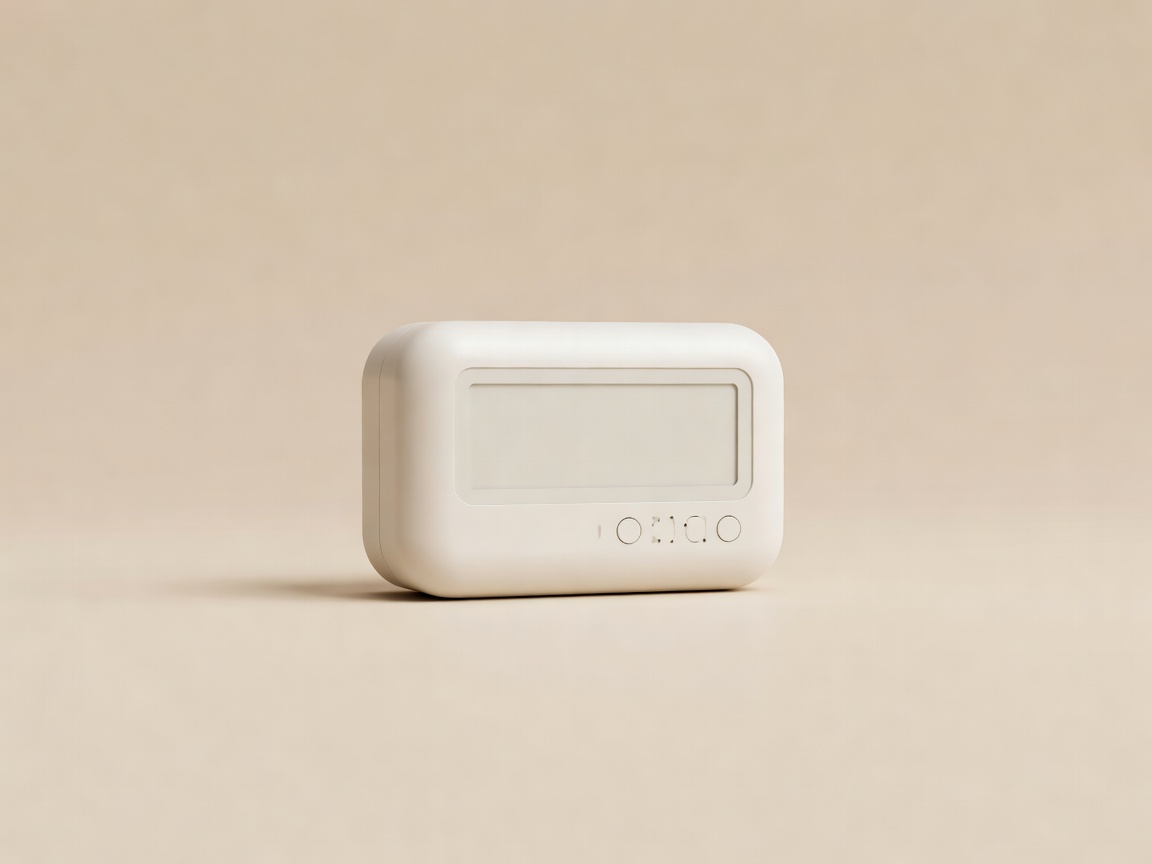 Temperature logger shown as a soft-lit 3D-style object on a plain background